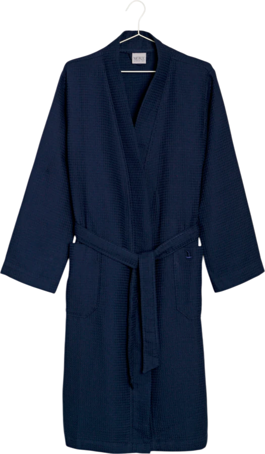 Kimono-Bademantel Möve Waffelpiquée snow – 100 % Baumwolle