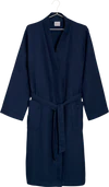 Kimono-Bademantel Möve Waffelpiquée snow – 100 % Baumwolle