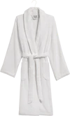 Schalkragen-Bademantel Möve Basic Walkfrottier Weiß 100% Baumwolle