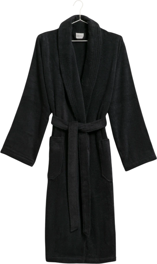 Schalkragen-Bademantel Möve Basic Walkfrottier Weiß 100% Baumwolle