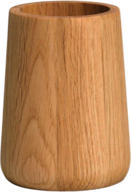 Zahnbürstenhalter Eiche Möve Oak Ø 8x10,5 cm – Natürlich & Feuchtigkeitsresistent