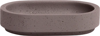 Seifenschale Badezimmer Grau Möve Solid Polyresin robust minimalistisch