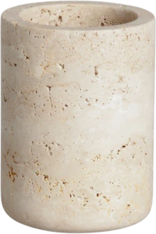 Zahnbürstenhalter Möve  Travertin Grace Beige Kunststoff – Modernes Design