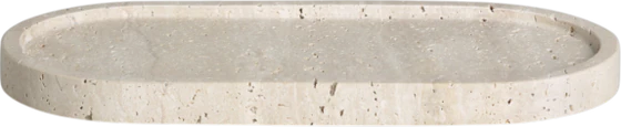 Tablett Möve Travertine Grace Beige – Rutschfest & Pflegeleicht