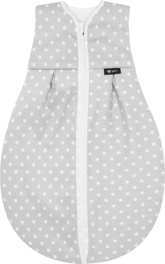 Babyschlafsack ALVI Thermo Stars silber 100% Baumwolle