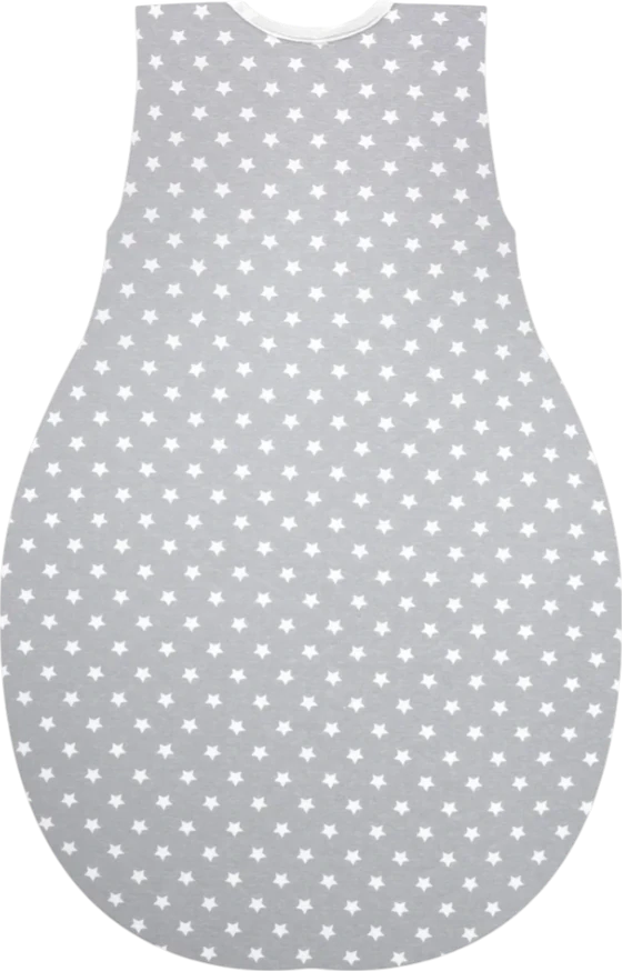 Babyschlafsack ALVI Thermo Stars silber 100% Baumwolle