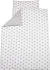 Baby-Bettwäsche-Set ALVI Stars silber – 100% Baumwolle weich