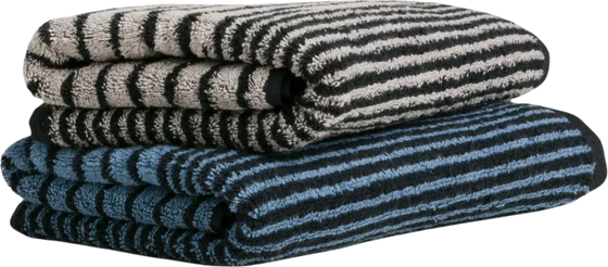 Handtuch Möve Illusions Dancing Beige/Schwarz Baumwolle