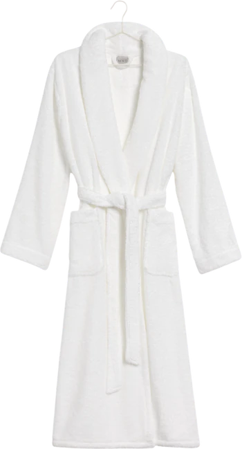 Schalkragen-Bademantel Möve Pure Luxury Weiß Baumwolle