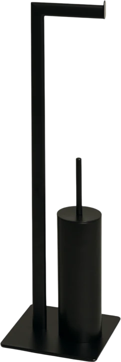 Toilettenbürsten-Papierhalter Möve Velvet Schwarz Edelstahl Matt