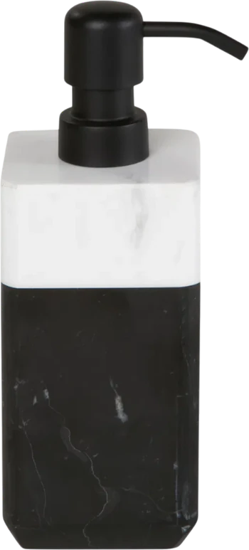 Flüssigseifenspender Möve+ Schwarz/Weiß – Soft-Touch, 300ml
