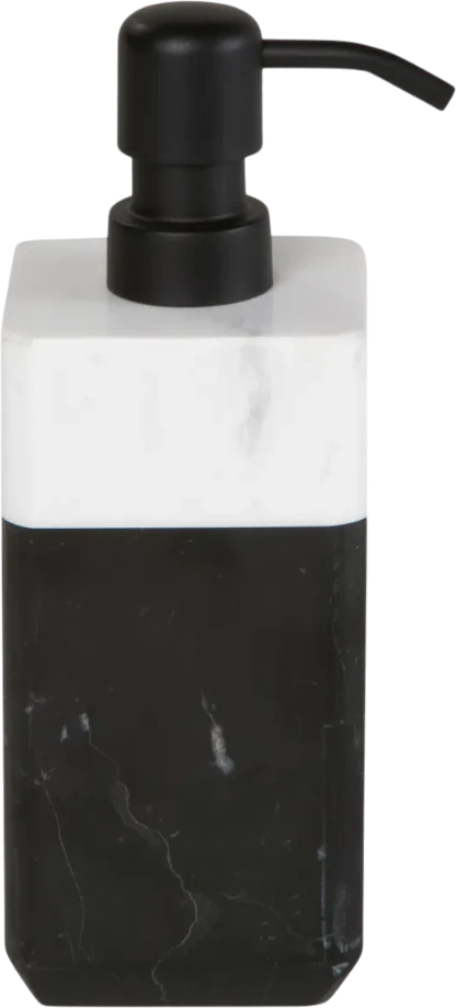 Flüssigseifenspender Möve+ Schwarz/Weiß – Soft-Touch, 300ml