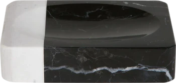 Seifenschale Porzellan Möve Black&White Schwarz/Weiß – Modern & Hygienisch