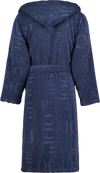 Kapuzen-Bademantel Herren Joop! Uni-blau Walkfrottier 1665-175