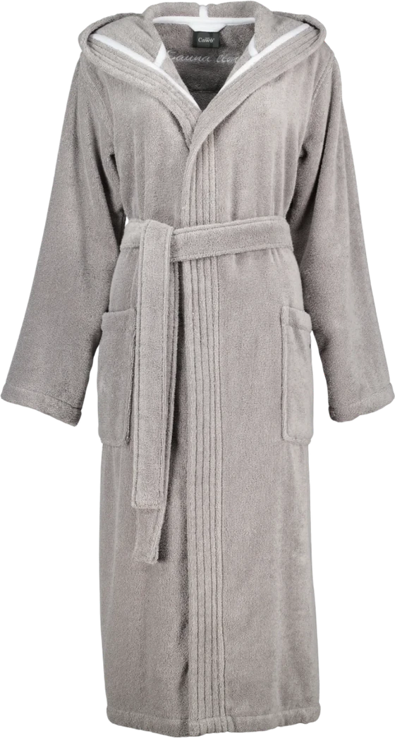 Damen-Bademantel Cawö 832-70 Stein – Weicher Walkfrottier