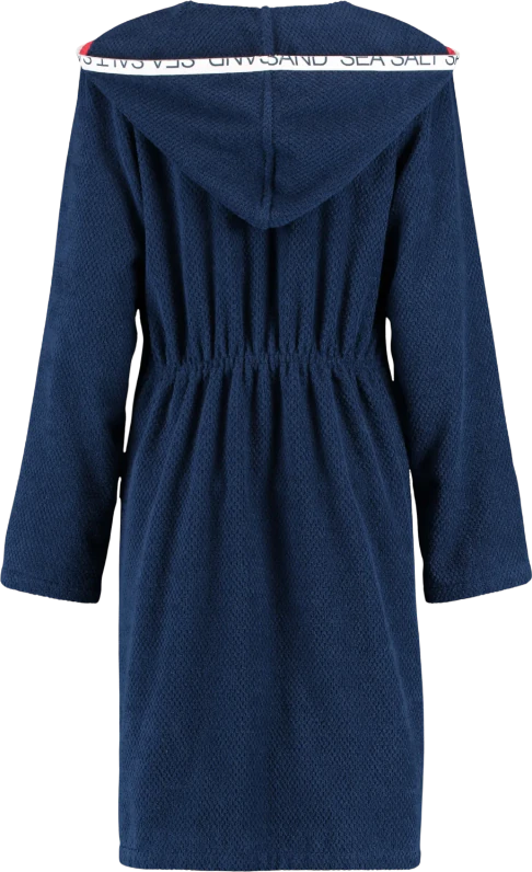 Damen-Bademantel Cawö 3101-133 Navy Extraleicht Baumwolle