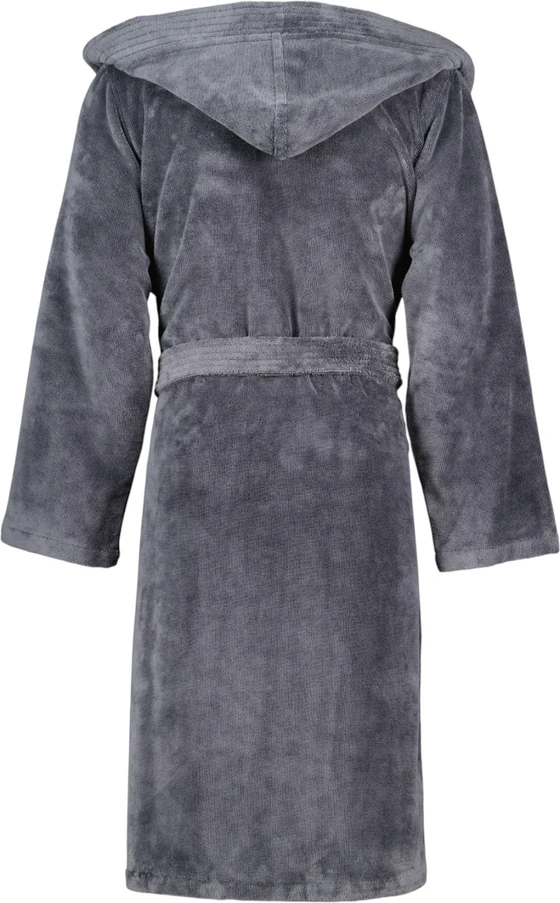 Herren-Bademantel Cawö Doubleface 801-71 Anthrazit – Weiche Wirkvelours-Qualität