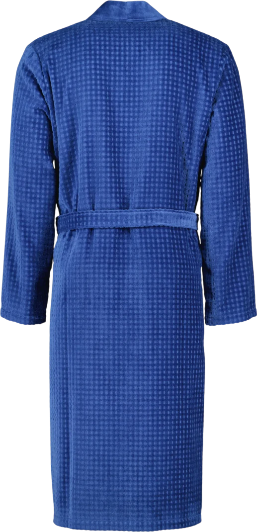 Herren-Bademantel Cawö 3714-166 Saphir – Weicher Baumwoll-Kimono