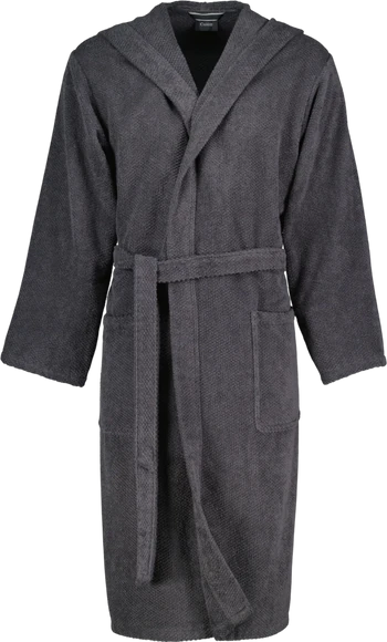 Herren-Bademantel Cawö 5623-740 Basalt – 100% Baumwolle