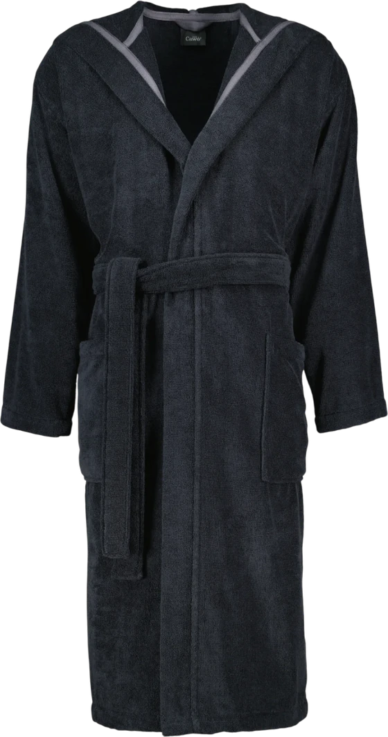 Herren-Bademantel Kapuze Cawö 842-97 Lava – Walkfrottier Baumwolle