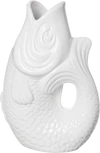 Dekorative Vase Fischform 1,2L Weiß Keramik GIFTCOMPANY