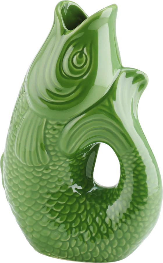 Deko-Vase Fischform Glas 1,2L GIFTCOMPANY grün Unikat