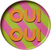 Rundes Dekotablett XS Pink/Grün Oui Oui – GIFTCOMPANY Design