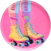 Rundes Dekotablett XS Rosa Rollschuhe – GIFTCOMPANY Melamin