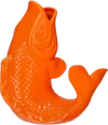 Dekorative Vase Neon Orange Fischform GIFTCOMPANY Koi Unikat