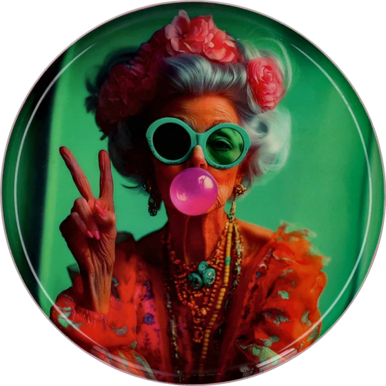 Rundes Dekotablett GIFTCOMPANY Love Trays S Frau Design