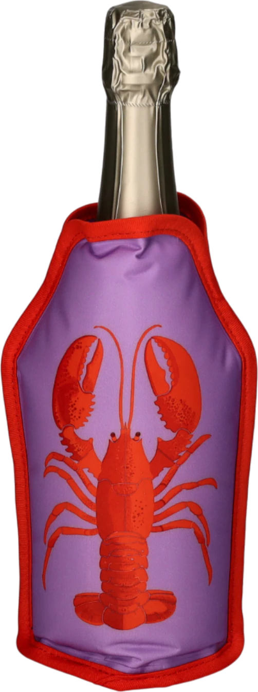 Flaschenkühlmanschette Froid Hummer Lila/Rot – Schnelle Kühlung von GIFTCOMPANY