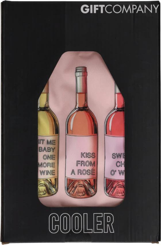 Kühlmanschette für Flaschen Froid rosa – GIFTCOMPANY Weinflaschen-Design