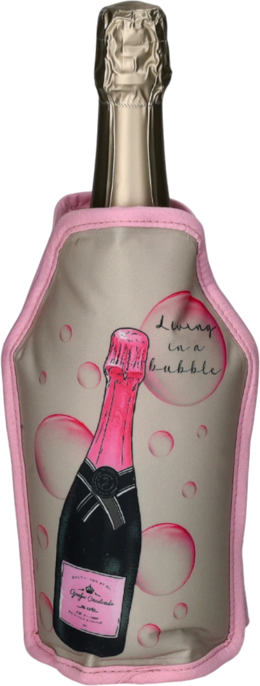 Kühlmanschette Champagner Froid grau/rosa – GIFTCOMPANY