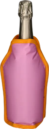 Kühlmanschette Flasche GIFTCOMPANY Froid Rosa/Orange – Wiederverwendbar