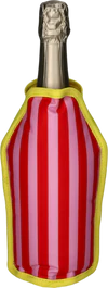 Flaschenkühlmanschette Froid Streifen Rot/Rosa/Gelb – GIFTCOMPANY
