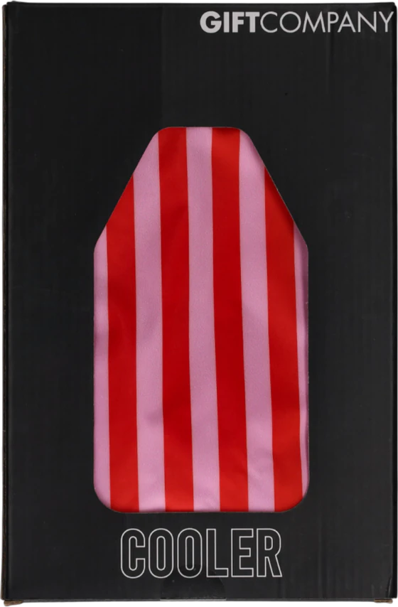 Flaschenkühlmanschette Froid Streifen Rot/Rosa/Gelb – GIFTCOMPANY