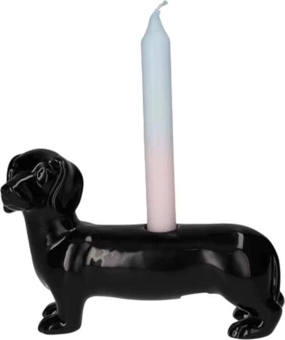 Kerzenhalter Dackel schwarz – GIFTCOMPANY Mignon Metall Design