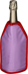 Flaschenkühlmanschette Froid Cheers lila – GIFTCOMPANY kühl & flexibel