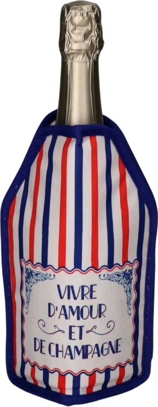 Flaschenkühlmanschette GIFTCOMPANY Froid Vivre d'Amor rot/blau