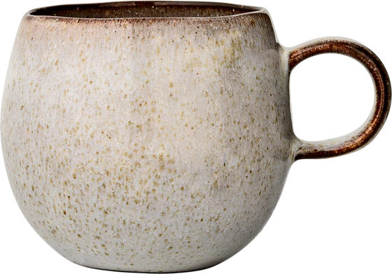 Trinkbecher Steingut Bloomingville Sandrine Natur Unikat