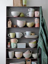 Becherset Steingut Bloomingville Carla Rot – Skandinavisches Design