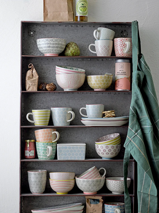 Becherset Steingut Bloomingville Carla Rot – Skandinavisches Design