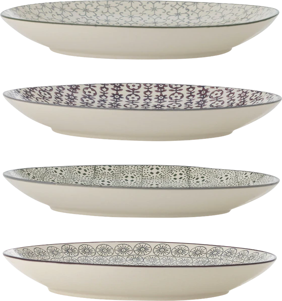 Speiseteller Steingut Bloomingville Karine Grün – Skandi-Design