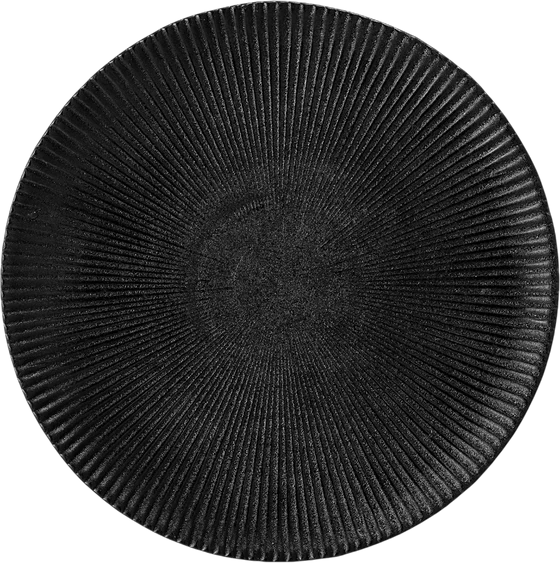 Speiseteller Bloomingville Neri Schwarz Steinzeug 23 cm