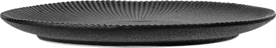 Speiseteller Bloomingville Neri Schwarz Steinzeug 23 cm