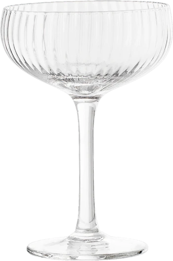 Champagnerglas Bloomingville Astrid Klar Glas Unikat Design