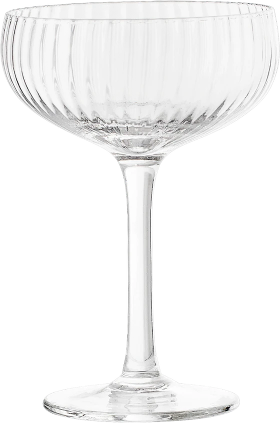 Champagnerglas Bloomingville Astrid Klar Glas Unikat Design