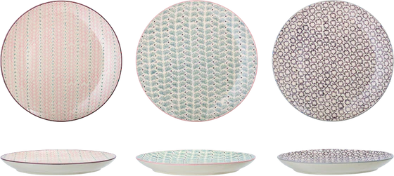 Speiseteller Steingut Violett Bloomingville Maya 28cm Glasiert