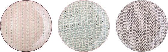 Speiseteller Steingut Violett Bloomingville Maya 28cm Glasiert