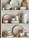 Set aus tiefen Tellern Bloomingville Patrizia Grün Steingut